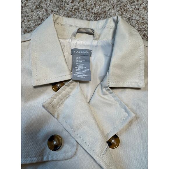 Tahari Girls Trench coat size 4T; Khaki Tan colored; NWOT - Picture 7 of 9